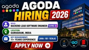 Agoda Backend Lead Software Engineer Job