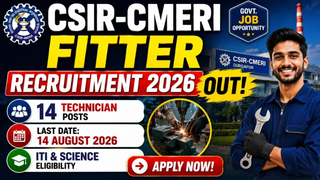 CSIR-CMERI Fitter Recruitment