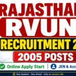Rajasthan RVUNL Recruitment 2026